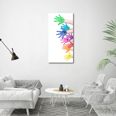 Akrilkép Festett kezek