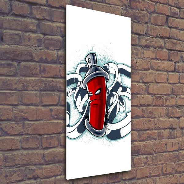 Akrilüveg fotó Falfirkálás