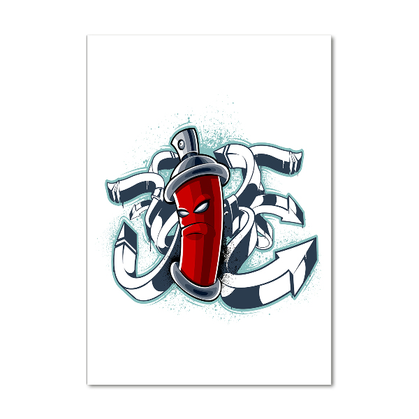 Akrilüveg fotó Falfirkálás