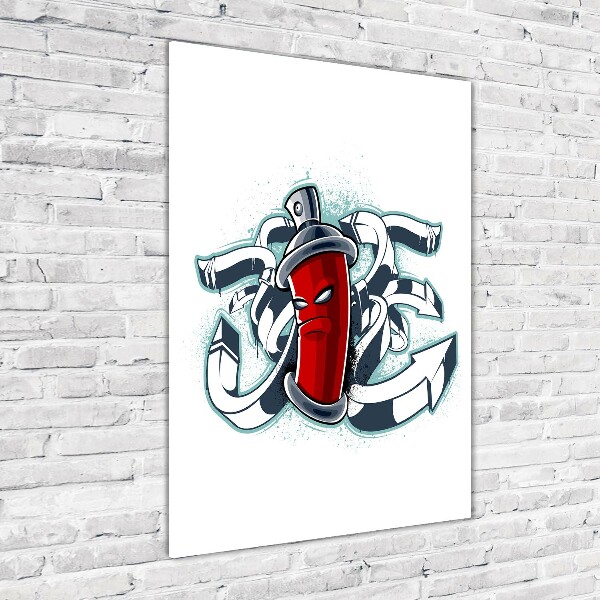 Akrilüveg fotó Falfirkálás