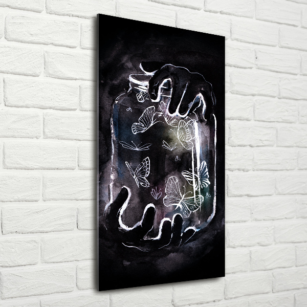 Akrilkép Pillangók egy korsó