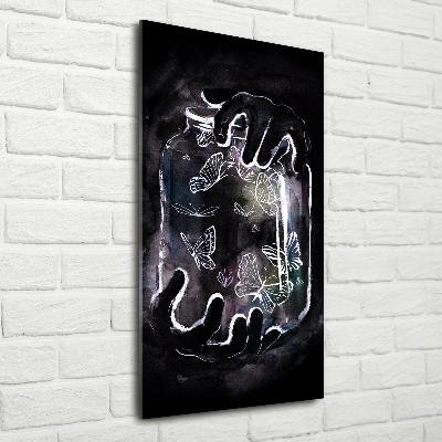 Akrilkép Pillangók egy korsó