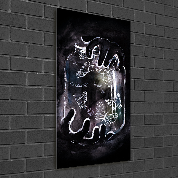 Akrilkép Pillangók egy korsó