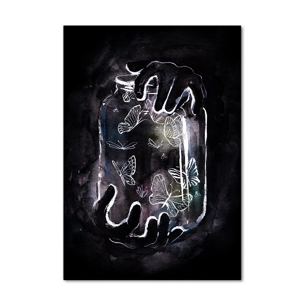 Akrilkép Pillangók egy korsó