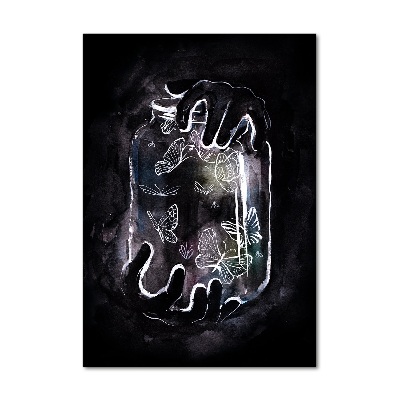 Akrilkép Pillangók egy korsó