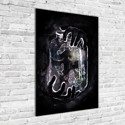 Akrilkép Pillangók egy korsó