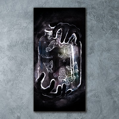 Akrilkép Pillangók egy korsó