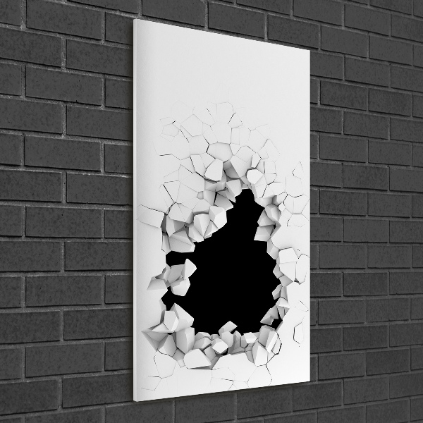 Akrilkép Lyuk a falban