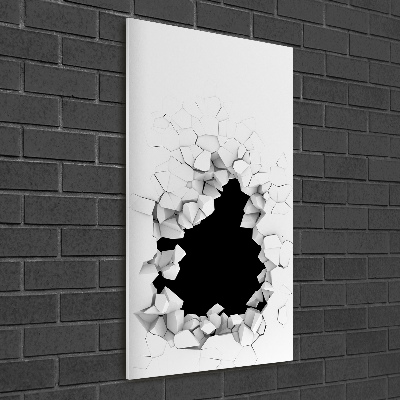 Akrilkép Lyuk a falban