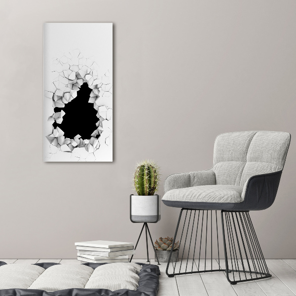 Akrilkép Lyuk a falban