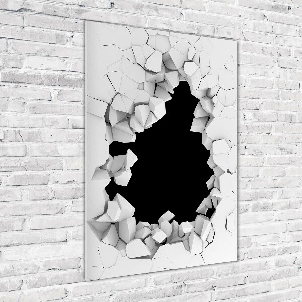 Akrilkép Lyuk a falban