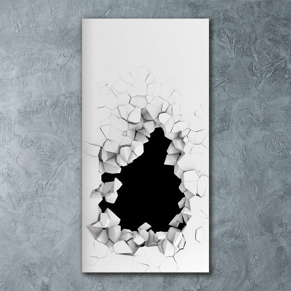 Akrilkép Lyuk a falban