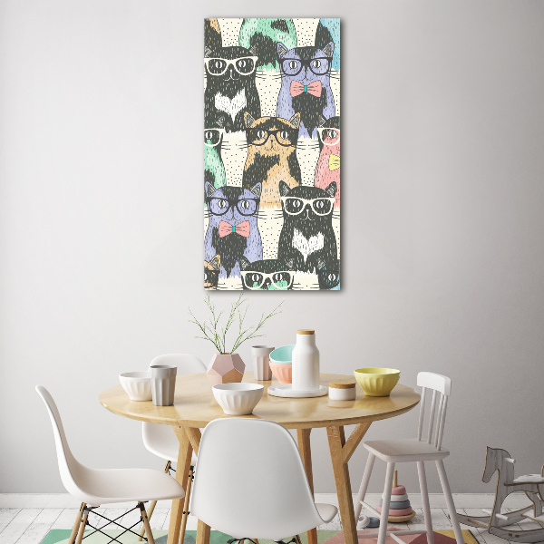 Akrilkép Macskák szemüveg