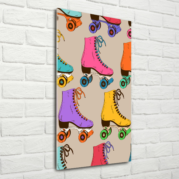 Akrilüveg fotó Színes görkorcsolya