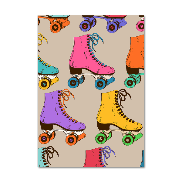 Akrilüveg fotó Színes görkorcsolya