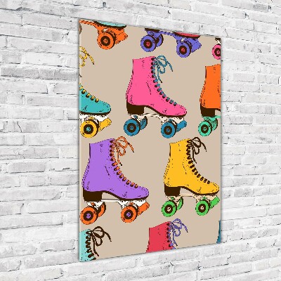 Akrilüveg fotó Színes görkorcsolya