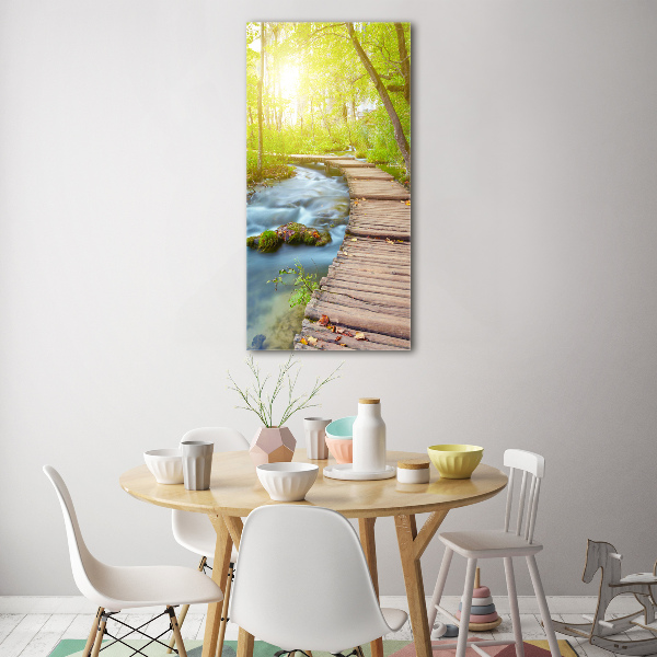 Akril üveg kép Az út az erdőben