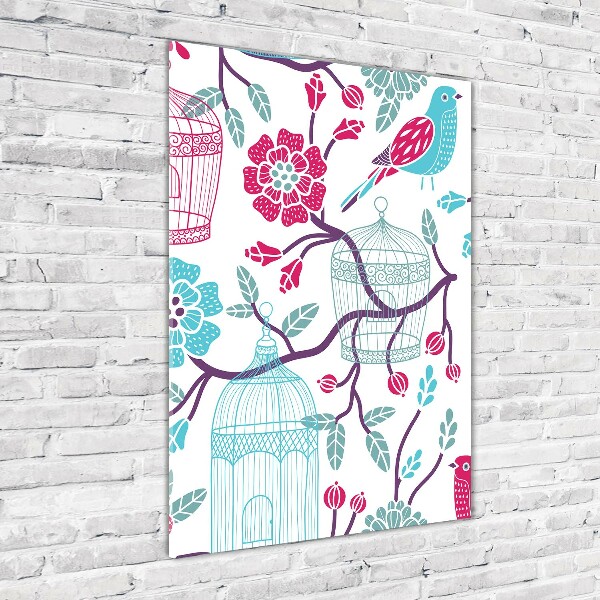 Akrilkép Madárketrecek