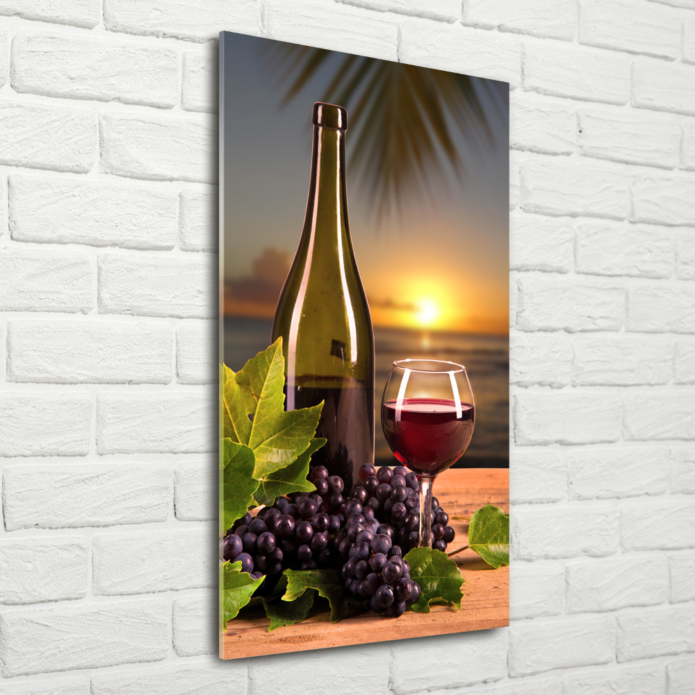 Akril üveg kép Szőlő és bor