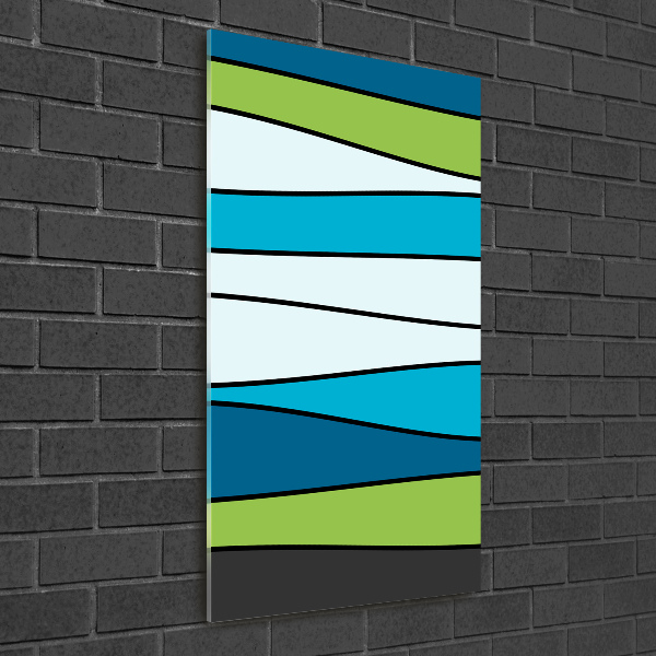 Akrilkép Színes csíkos