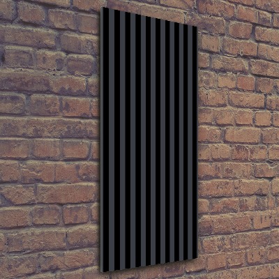 Akrilkép Fekete és szürke csíkos