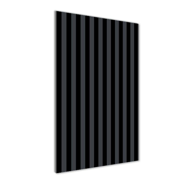 Akrilkép Fekete és szürke csíkos