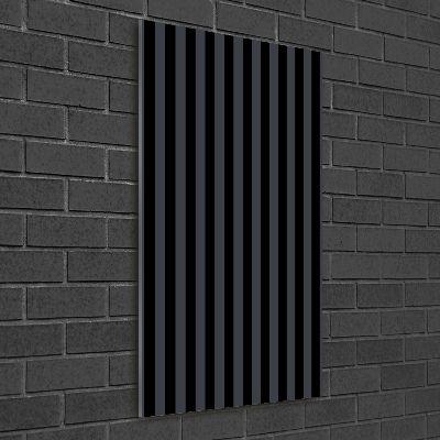 Akrilkép Fekete és szürke csíkos