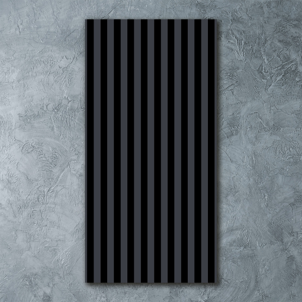 Akrilkép Fekete és szürke csíkos