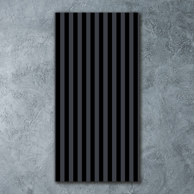 Akrilkép Fekete és szürke csíkos