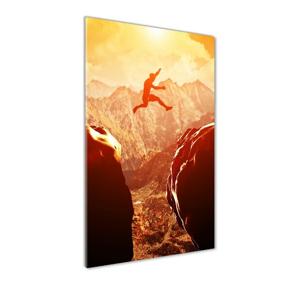 Akril üveg kép Ugrás a szakadékba