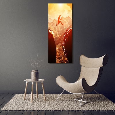 Akril üveg kép Ugrás a szakadékba