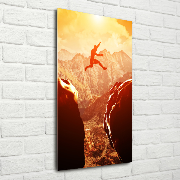 Akril üveg kép Ugrás a szakadékba