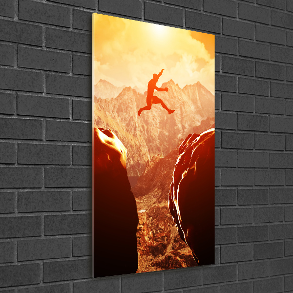 Akril üveg kép Ugrás a szakadékba