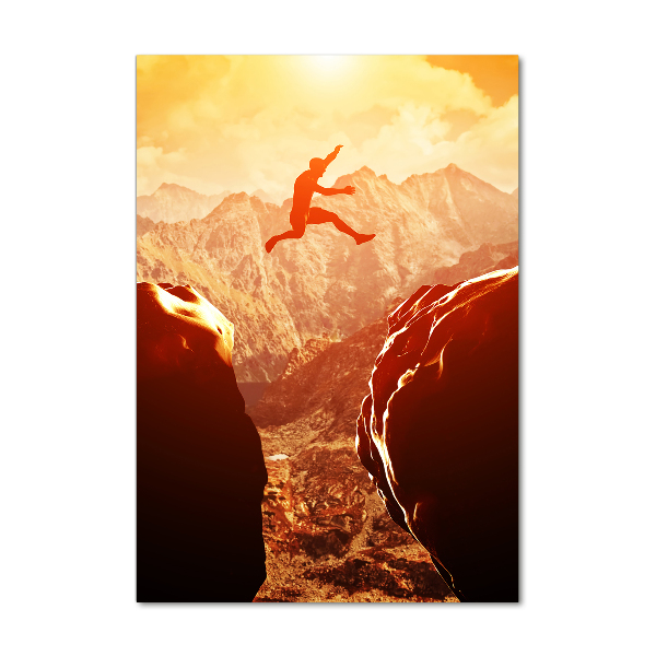 Akril üveg kép Ugrás a szakadékba