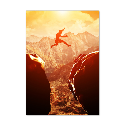 Akril üveg kép Ugrás a szakadékba