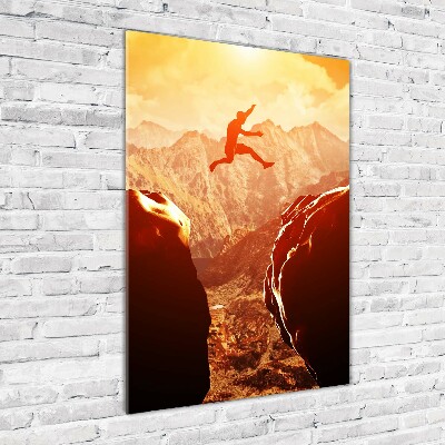 Akril üveg kép Ugrás a szakadékba