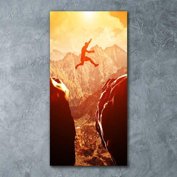 Akril üveg kép Ugrás a szakadékba