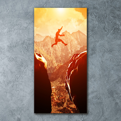 Akril üveg kép Ugrás a szakadékba