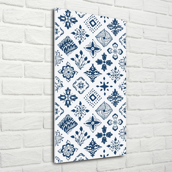 Akrilkép Virágos mintával