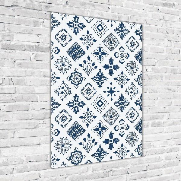 Akrilkép Virágos mintával