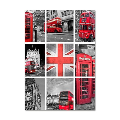 Akril üveg kép Collage london