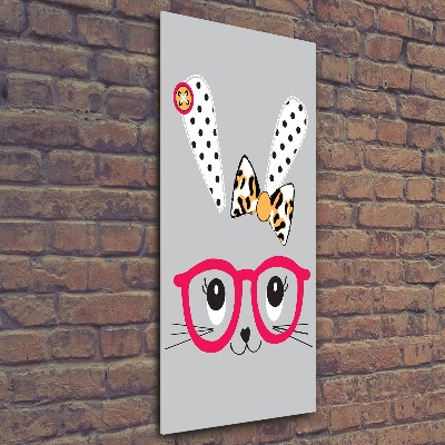 Akrilkép Nyúl szemüveg