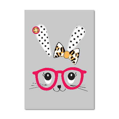Akrilkép Nyúl szemüveg
