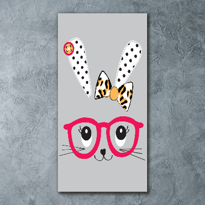Akrilkép Nyúl szemüveg