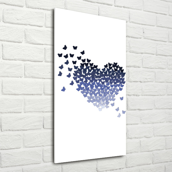 Akrilkép Szív lepkék