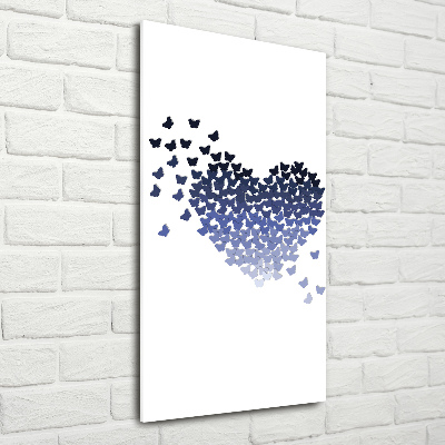 Akrilkép Szív lepkék