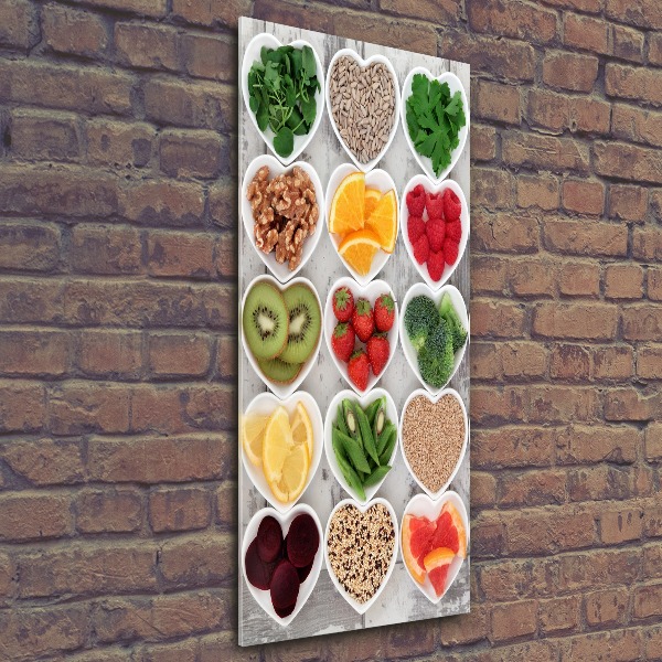 Akril üveg kép Egészséges étel