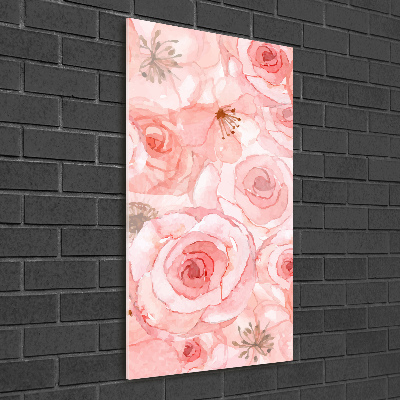 Akril üveg kép Virágos mintával