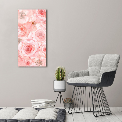 Akril üveg kép Virágos mintával