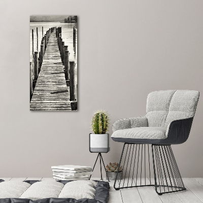 Akril üveg kép Fából készült móló